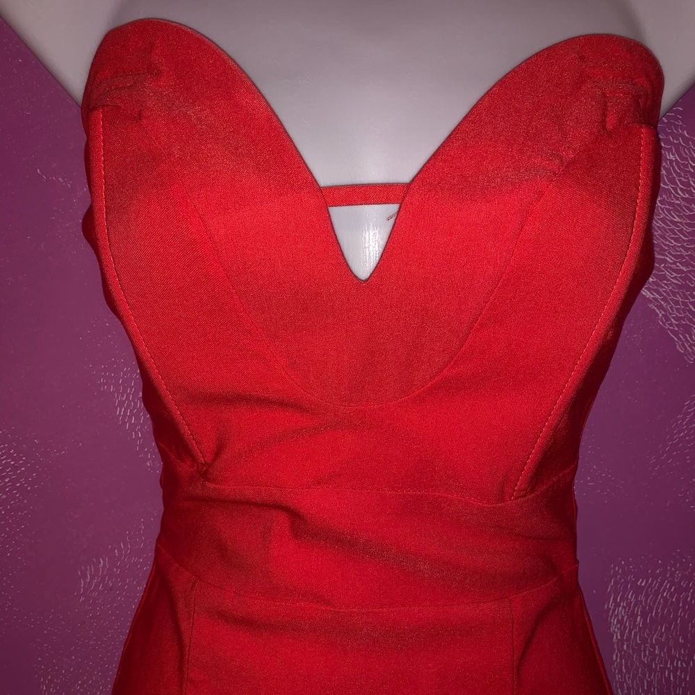 Deep V Mini Dress - Picture 2 of 4